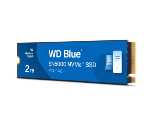 ⁦דיסק SSD פנימי WD Blue SN5000 NVMe 2TB PCIe Gen4 5150MB/s באחריות יבואן רשמי 5 שנים⁩ – תמונה ⁦2⁩