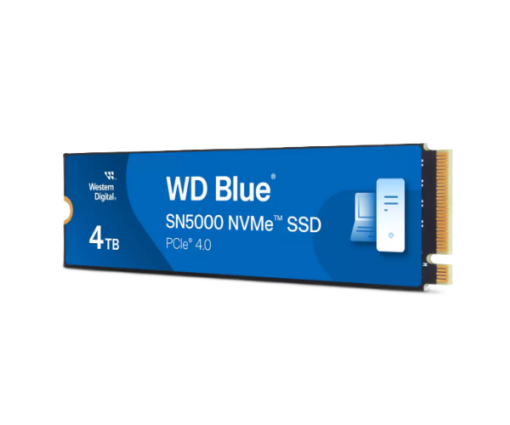 ⁦דיסק SSD פנימי WD Blue 4TB NVMe PCIe 4.0 מהירות 5500/5000MB/s באחריות יבואן רשמי, 5 שנים⁩ – תמונה ⁦2⁩