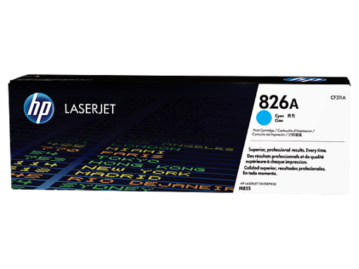 טונר HP ציאן 826A למדפסת LaserJet Enterprise M855 - איכות הדפסה מקצועית באחריות יבואן רשמי