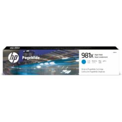 ראש דיו HP 981X HY ציאן L0R09A - מהירות הדפסה 10,000 דפים, טכנולוגיית PageWide, באחריות יבואן רשמי