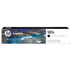 ראש דיו HP 981A שחור J3M71A - מתאים למדפסות PageWide Enterprise, תפוקה של 6,000 דפים, באחריות יבואן רשמי