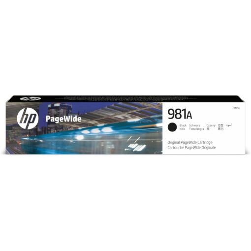 ראש דיו HP 981A שחור J3M71A - מתאים למדפסות PageWide Enterprise, תפוקה של 6,000 דפים, באחריות יבואן רשמי