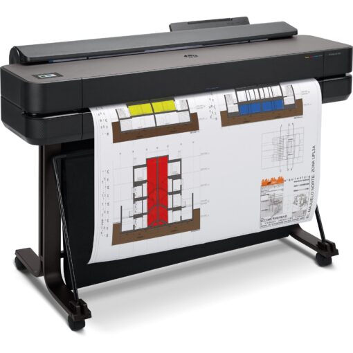 ⁦מדפסת HP Designjet T-650 36 אינץ A0 צבעונית Wi-Fi USB Ethernet באחריות יבואן רשמי⁩ – תמונה ⁦3⁩