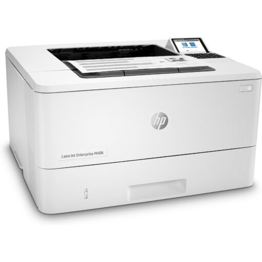 ⁦מדפסת HP LaserJet Enterprise M406dn לייזר שחור-לבן 40 דף לדקה עד 100,000 דפים בחודש באחריות יבואן רשמי⁩ – תמונה ⁦3⁩