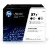 HP טונר שחור 87X למדפסת M506 - אריזת 2 יחידות באחריות יבואן רשמי