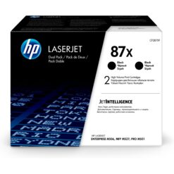HP טונר שחור 87X למדפסת M506 - אריזת 2 יחידות באחריות יבואן רשמי