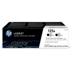 HP CP-1215 זוג טונרים שחור שני יחידות למדפסות לייזר צבע באחריות יבואן רשמי
