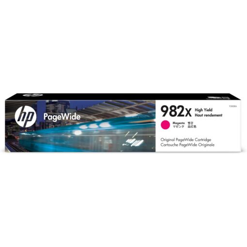 מילוי דיו HP 982X מגנטה T0B28A PageWide באחריות יבואן רשמי