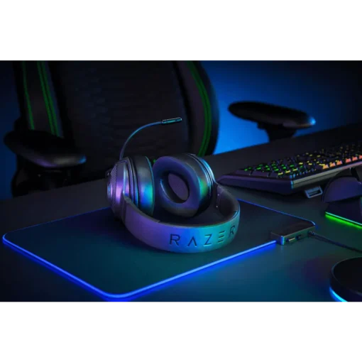 ⁦אוזניות גיימינג אלחוטיות Razer Kraken V4 RGB 70 שעות סוללה THX Spatial Audio 3 חיבורים באחריות יבואן רשמי⁩ – תמונה ⁦2⁩