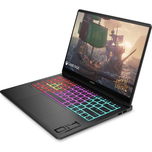 ⁦מחשב נייד OMEN Transcend 14 Intel Core Ultra 7 16GB 1TB RTX4050 OLED 2.8K 120Hz Shadow Black באחריות יבואן רשמי⁩ – תמונה ⁦2⁩
