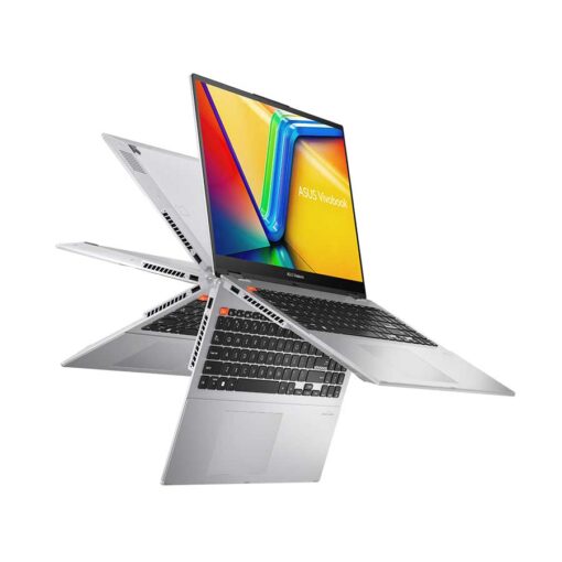 ⁦מחשב נייד ASUS Vivobook S16 Flip OLED i9 16GB 1TB מסך מגע 16 אינץ' Cool Silver באחריות יבואן רשמי⁩ – תמונה ⁦2⁩