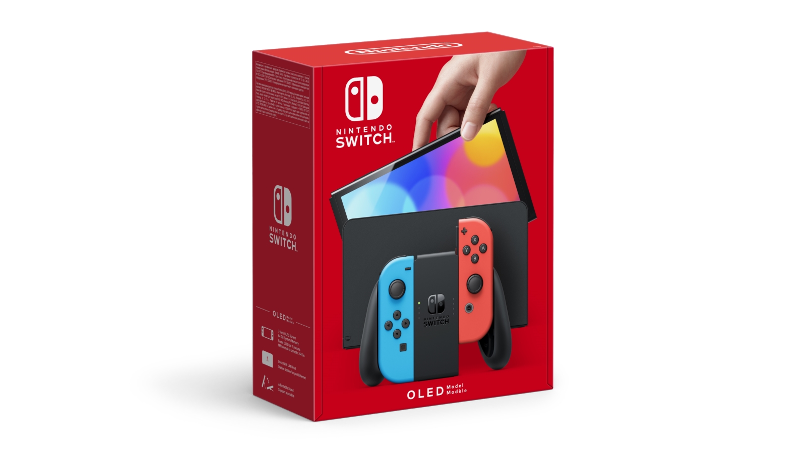 קונסולה נינטנדו צבעוני 'Nintendo switch oled blue & red 7