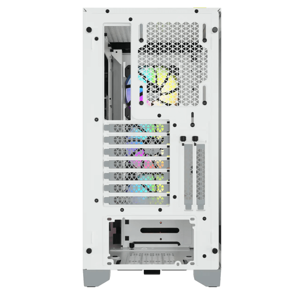 מארז למחשב CORSAIR iCUE 4000X RGB Tempered Glass Mid-Tower ATX- לבן – תמונה 2