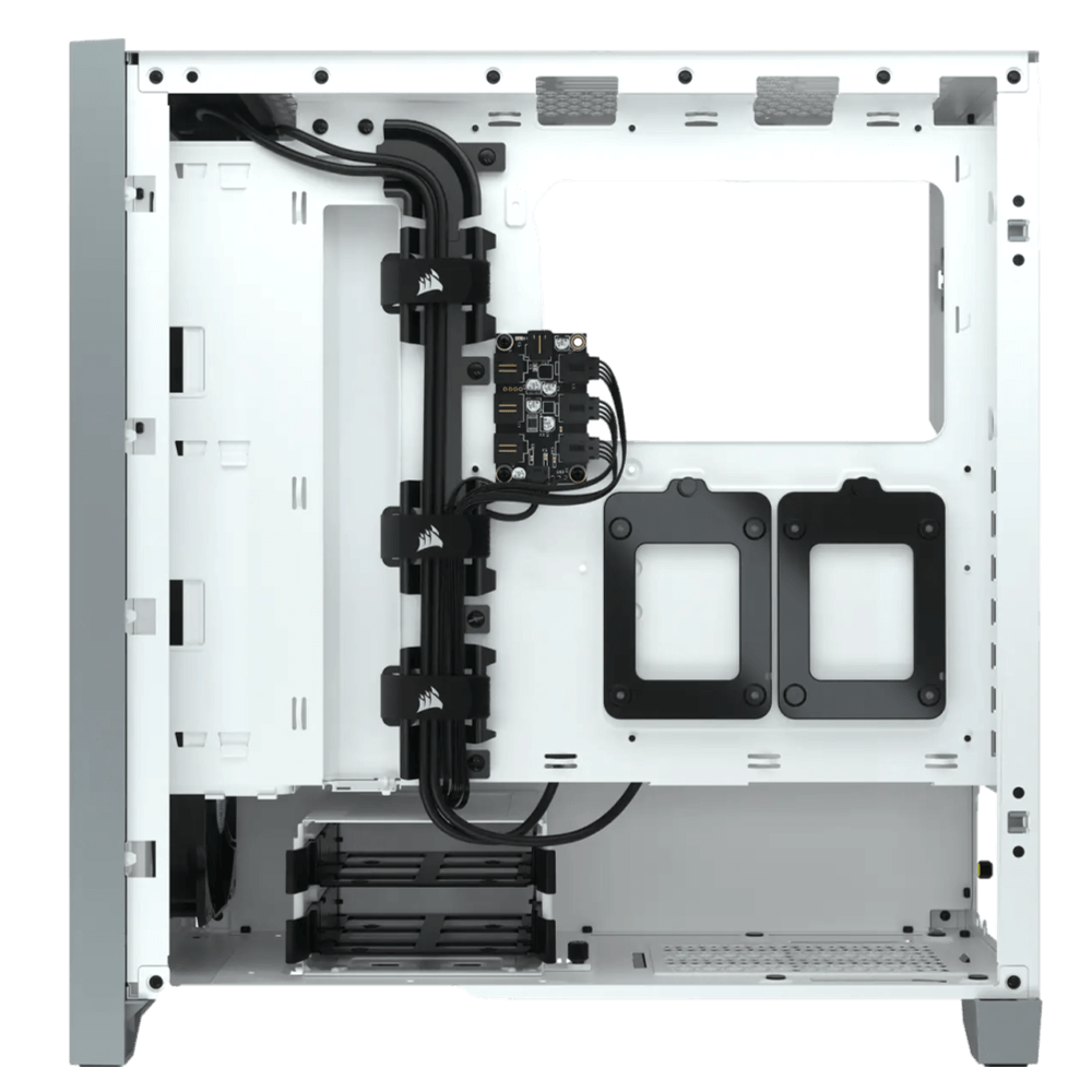 מארז למחשב CORSAIR iCUE 4000X RGB Tempered Glass Mid-Tower ATX- לבן – תמונה 4