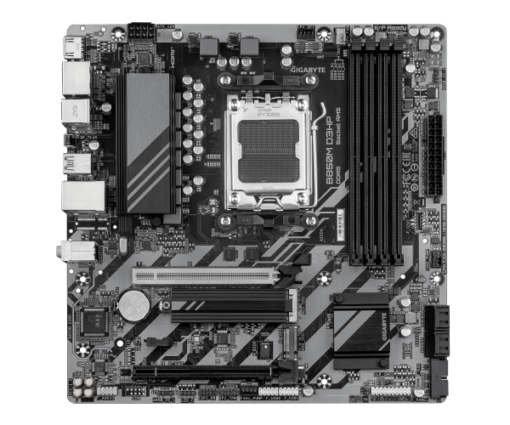 ⁦לוח אם GIGABYTE B850M D3HP Micro ATX DDR5 AM5 למעבדי AMD Ryzen 7000/8000/9000 4 חריצי זכרון PCIe 5.0 3 שנות אחריות יבואן רשמי⁩ – תמונה ⁦2⁩