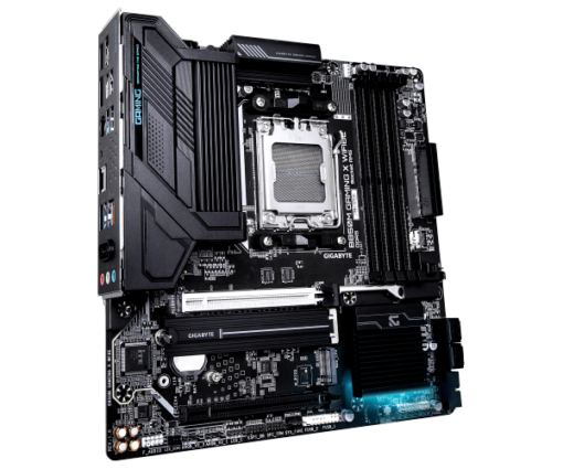 ⁦לוח אם GIGABYTE B850M GAMING X WIFI6E Micro ATX DDR5 AM5 8200MHz 4 זיכרון PCIe 5.0 2.5GB LAN BT 5.3 באחריות יבואן רשמי 3 שנים⁩ – תמונה ⁦3⁩