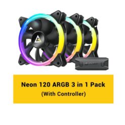 מאווררים למארז ANTEC NEON 120 ARGB שחור 3 יחידות 120 מ"מ Hydro Bearing ARGB באחריות יבואן רשמי