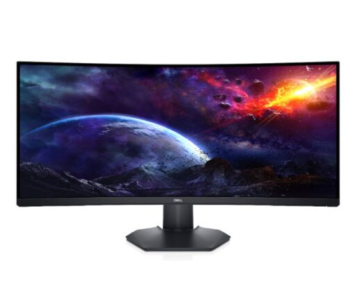 ⁦מסך מחשב קעור DELL 34 אינץ' WQHD 144Hz HDR400 VA FreeSync Pro באחריות יבואן רשמי 3 שנים⁩ – תמונה ⁦2⁩