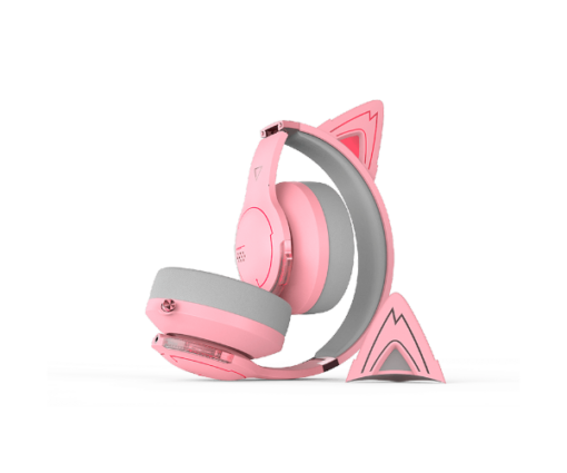 ⁦אוזניות גיימינג Edifier G5BT Cat Pink אלחוטיות Bluetooth עם מיקרופון באחריות יבואן רשמי⁩ – תמונה ⁦4⁩