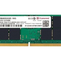 זכרון למחשב נייד Transcend DDR5 16GB 4800Mhz C40 SODIMM 3 שנים באחריות יבואן רשמי