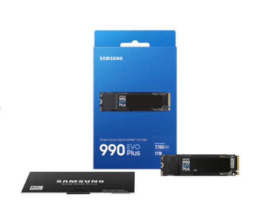 ⁦דיסק SSD פנימי Samsung 990 EVO PLUS 1TB PCIe 4.0 NVMe 7250MB/s קריאה 6300MB/s כתיבה באחריות יבואן רשמי 5 שנים⁩ – תמונה ⁦4⁩
