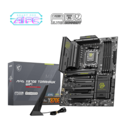 לוח אם MSI MAG X870E TOMAHAWK WIFI AM5 DDR5 WiFi 7 4x M.2 4x SATA III מהיר ויציב באחריות יבואן רשמי