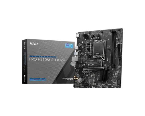 לוח אם MSI PRO H610M-S DDR4 LGA1700 12/13 Gen Intel Dual Channel 64GB 2xDDR4 באחריות יבואן רשמי