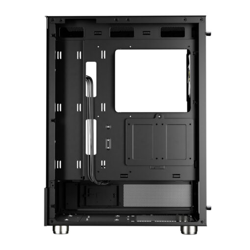 ⁦מארז מחשב GAMDIAS ATLAS E1 Mid-Tower ATX מזכוכית מחוסמת עם 3 מאווררי ARGB באחריות יבואן רשמי⁩ – תמונה ⁦5⁩