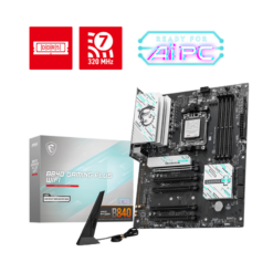 לוח אם MSI B840 GAMING PLUS WIFI AM5 DDR5 WIFI7 256GB 4xM.2 4xSATA באחריות יבואן רשמי 3 שנים