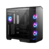 מארז מחשב MSI MAG PANO 100R PZ Mid-Tower ATX מרווח עם חלון צד שקוף 380mm תמיכת GPU 8 חריצי הרחבה באחריות יבואן רשמי