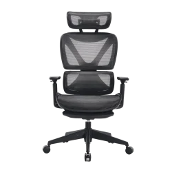 כיסא מנהלים ארגונומי MIRACASE MWMS200 שחור כתום עם הדום רגליים נשלף באחריות יבואן רשמי