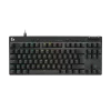 מקלדת גיימינג Logitech PRO X TKL RAPID שחור מתגים אנלוגיים LINEAR RGB מהירה 35G באחריות יבואן רשמי