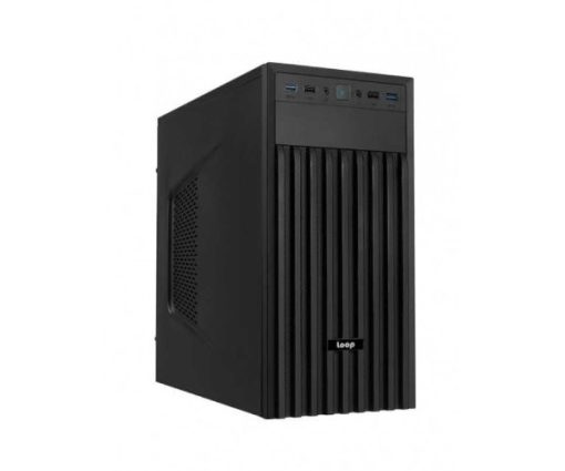 מארז מחשב מיני LOOP 2001 Mini Tower שחור ATX 500W 35.5CM עם 2 דיסקים 3.5 אינץ' ו-3 דיסקים 2.5 אינץ' באחריות יבואן רשמי