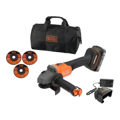 מטחנת זווית BLACK AND DECKER BCG6L8D1S-QW 800W 12000RPM 125MM באחריות יבואן רשמי