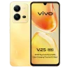 סמארטפון vivo V25 8GB256GB 5G מסך 644 אינץ FHD מצלמה אחורית 64MP8MP2MP מצלמת סלפי 50MP מעבד MediaTek Dimensity 900 בצבע זהב שמש באחריות יבואן רשמי לשנה