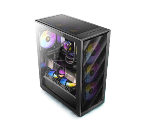 ⁦מארז גיימינג Antec AX85 ARGB Mid Tower 4 מאווררים ATX שחור באחריות יבואן רשמי⁩ – תמונה ⁦4⁩