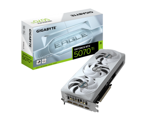 כרטיס מסך GIGABYTE GeForce RTX 5070 Ti EAGLE OC 16GB GDDR7 4K HDMI 3DP PCI-E 5.0 באחריות יבואן רשמי