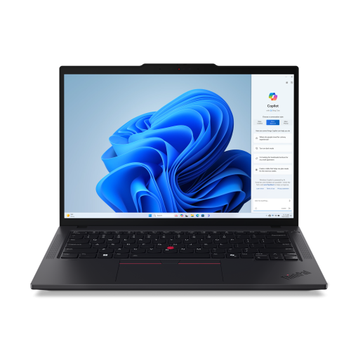 מחשב נייד Lenovo ThinkPad T14 G5 עם מסך מגע 14 אינץ, מעבד Intel Core Ultra 7 155U, זיכרון 32GB, כונן SSD בנפח 1TB, מערכת הפעלה Windows 11 Pro, באחריות יבואן רשמי ל-3 שנים