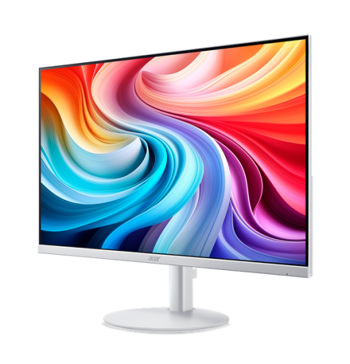 ⁦מסך מחשב Acer 24 אינץ' Full HD 120Hz IPS לבן, זמן תגובה 1ms, באחריות יבואן רשמי⁩ – תמונה ⁦3⁩