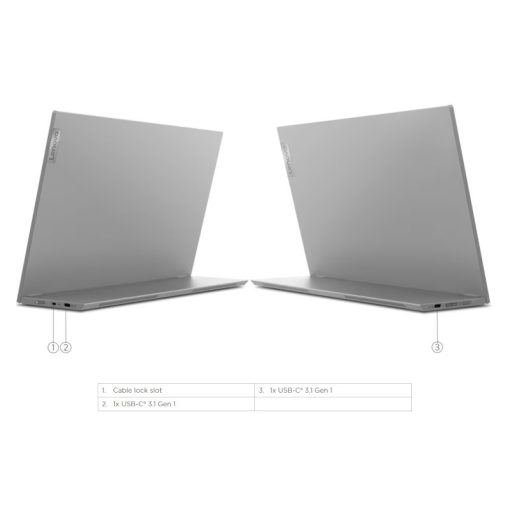 ⁦מסך מחשב Lenovo L15 15.6 אינץ' Full HD IPS נייד 1080p 60Hz באחריות יבואן רשמי⁩ – תמונה ⁦3⁩