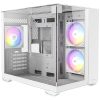 מארז מחשב Antec CX600M Trio ARGB White Micro-ATX עם 3 מאווררי ARGB 120mm תומך בלוחות אם בגודל Micro-ATX ו-Mini-ITX עם מקום ל-3 דיסקים פנימיים ותמיכה בקירור נוזלי ובכרטיסי מסך באורך עד 410mm בצבע לבן באחריות יבואן רשמי