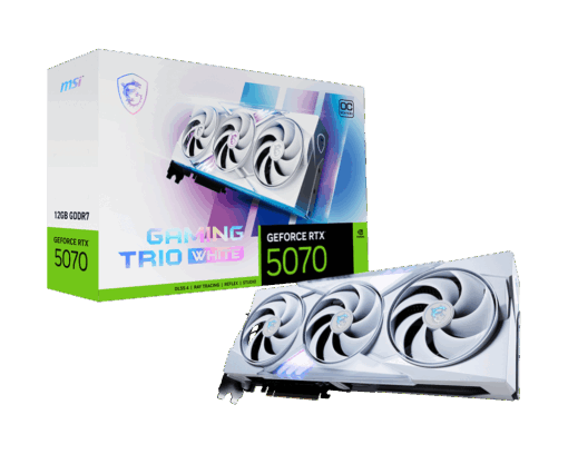 כרטיס מסך MSI GeForce RTX 5070 12G GAMING TRIO OC WHITE