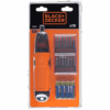 מברג חשמלי נטען + סט ביטים BLACK DECKER A7073