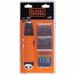 מברג חשמלי נטען + סט ביטים BLACK DECKER A7073