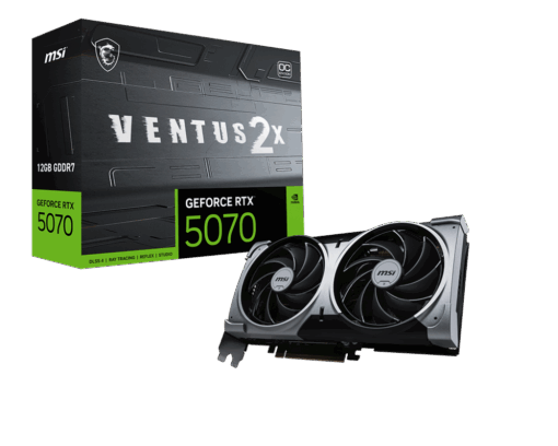 ⁦כרטיס מסך MSI  RTX 5070 12G VENTUS 2X OC⁩ – תמונה ⁦2⁩