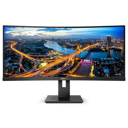 Philips 345B1C – מסך קעור אולטרה-רחב 34 עם 2K, DP ורמקולים
