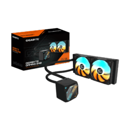 קירור נוזלי כפול Gigabyte Gaming 240 2XARGB 120MM Fan Black