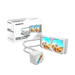 קירור נוזלי כפול Gigabyte Gaming 240 ICE 2XARGB 120MM Fan White