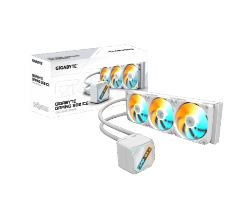 קירור נוזלי משולש Gigabyte Gaming 360 ICE 3XARGB 120MM Fan White