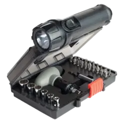 ערכת SOS BLACK+DECKER A7224-XJ 76 חלקים עם פנס LED נשלף באחריות יבואן רשמי